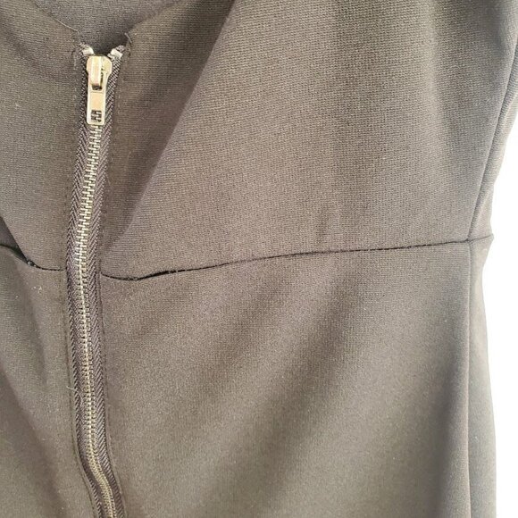 En Crème Black Sleeveless Sequin Bodycon Mini Dress S/P With Cutout Back - Picture 5 of 7